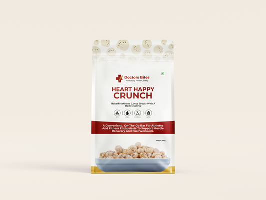Doctors Byte Heart Happy Crunch - Baked Makhana Snack