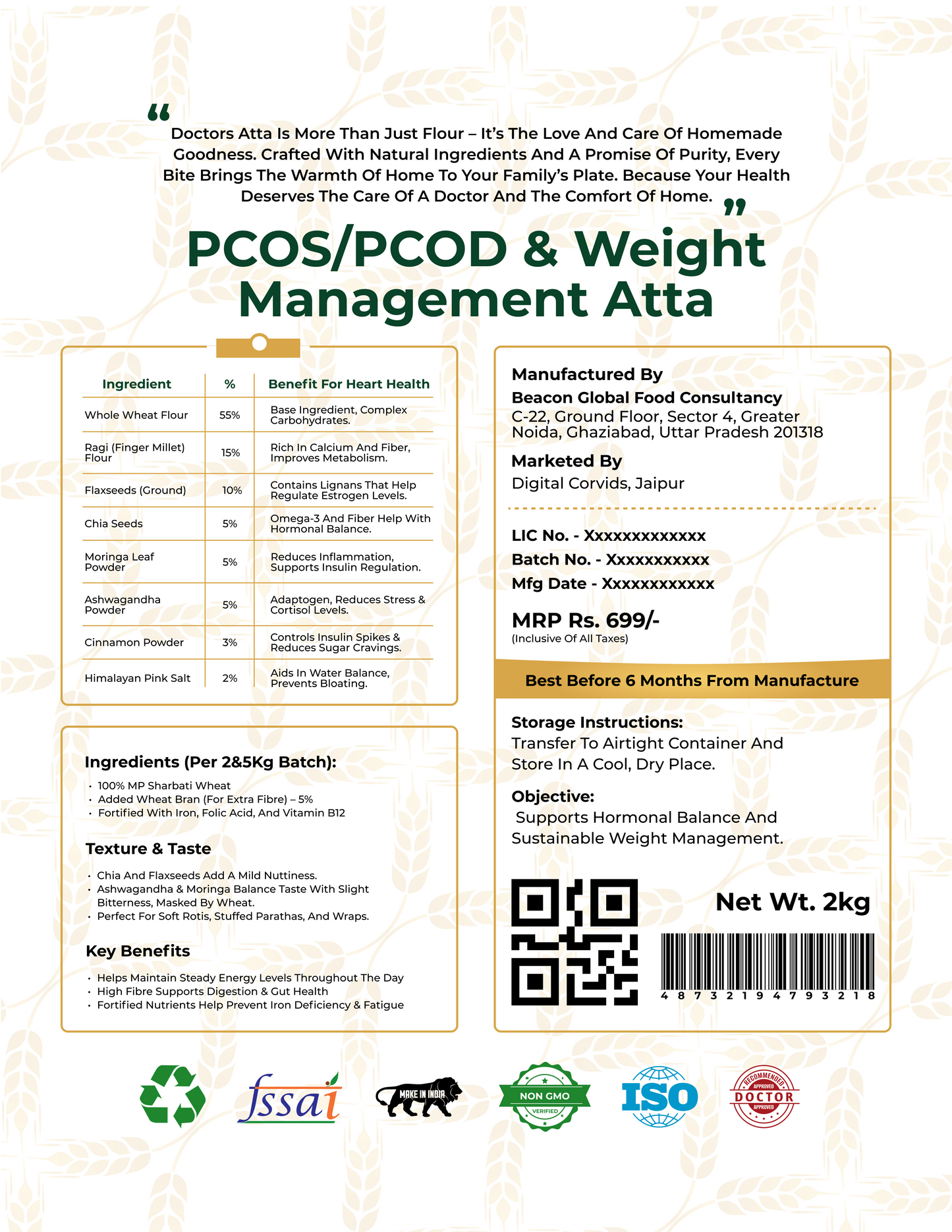 Hormone Balance & Weight Management Aata