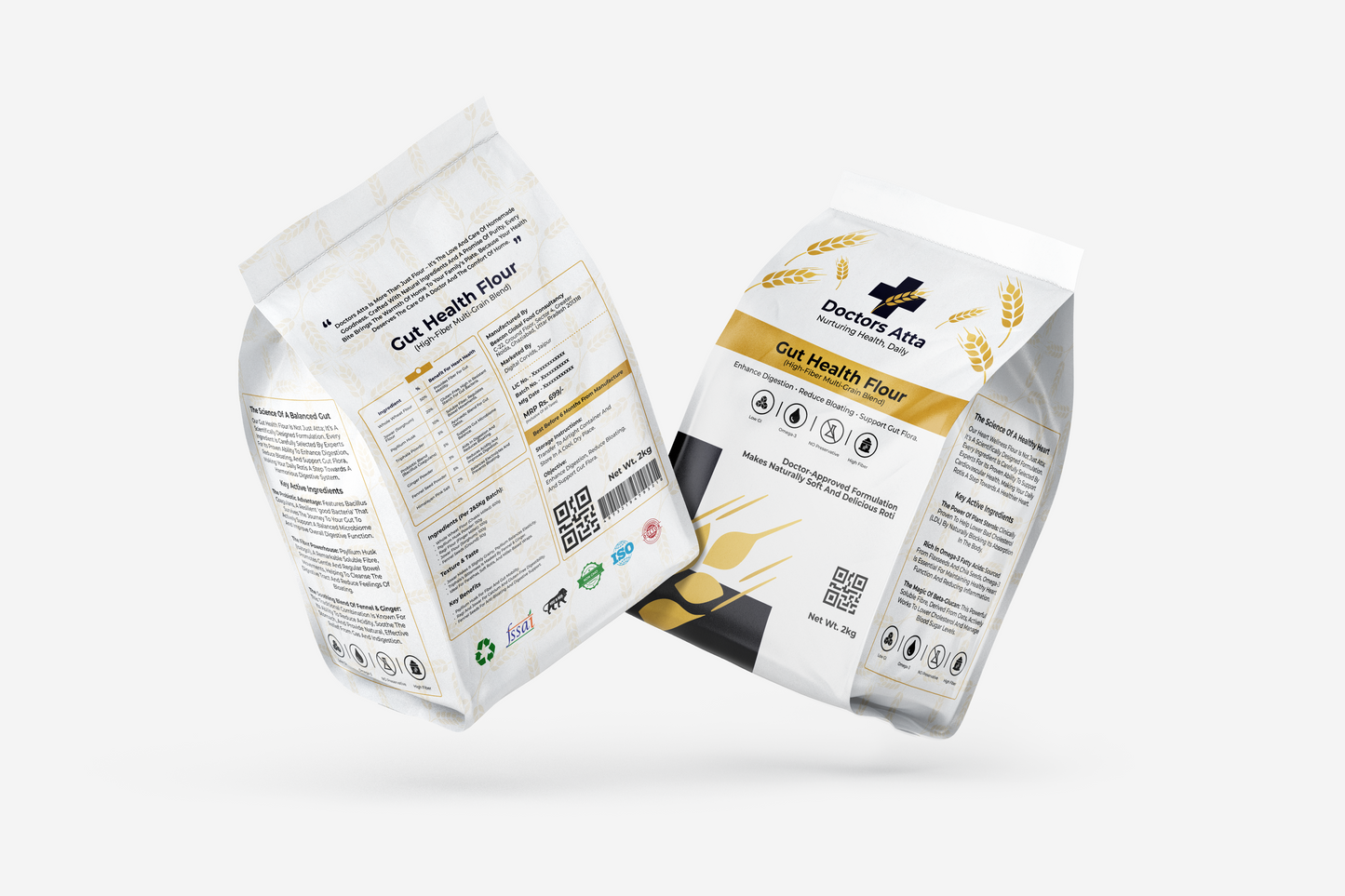 Gut Health Aata | High-Fiber Multi-Grain & Probiotic Blend